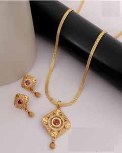 Supper Stylish Crystal Stone Studded <b>Jewellery</b> <b>Set</b> for Women With Necklace Earrings Ring - Product Image 1