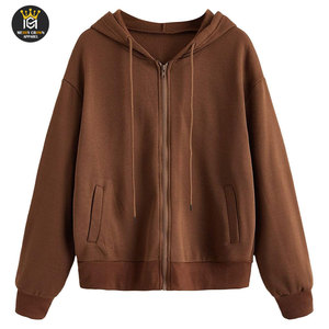 2026 Faible MOQ Hiver Sweats à capuche personnalisés à fermeture éclair intégrale pour homme, couleur unie, décontractés, 100% Coton, respirants, écologiques - Product Image 1