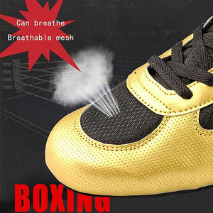 Botas de Boxeo de Caña Alta, Material Sintético Resistente, Suela Acolchada, Cierre con Cordones, Diseño Transpirable y Ligero, Agarre para Todo Clima - Product Image 5