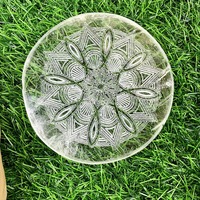 Plaque de Recharge en Sélénite Sculptée à la Main Écologique, Grille Feng Shui en Forme de Cœur, Cristaux de Pierre en Forme de Tour, Décoration d'Intérieur, Cristal de Guérison