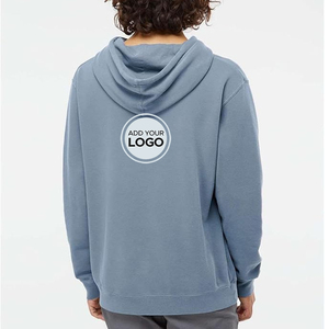 เสื้อกันหนาวมีฮู้ดแบบสวมหัวมีฮู้ดสำหรับผู้ชายบุขนแกะคอกลมสำหรับผู้ใหญ่ - Product Image 5