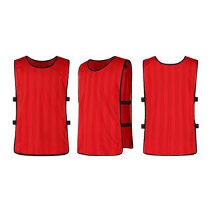 Gilet Scrimmage in maglia poliestere resistente per squadre sportive Pinnies da allenamento Unisex per calcio basket e calcio trapani - Product Image 3