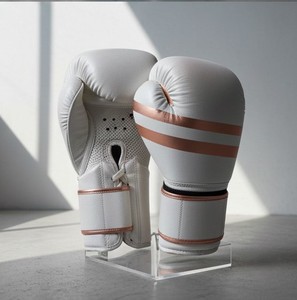 Gants d'entraînement en cuir professionnels avec imprimé Grande Vague japonaise et rembourrage en mousse multicouche pour le sparring en salle de sport et le travail sur sac - Product Image 1
