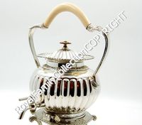 Samovar de style anglais de haute qualité, décoration métallique de luxe, collection Sheffield Silver, capacité de 1,5 L, pour la maison, style royal classique.