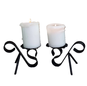 Candelabro de metal y soporte de 2 piezas Decoración artesanal Decoración para sala de estar Candelabro de metal reutilizable - Product Image 2