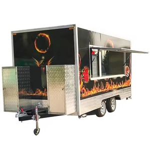 รถขายอาหารจานด่วนเคลื่อนที่ขนาดเล็กสำหรับติดถนนกลางแจ้งรถขายอาหารจานด่วนขนาดเล็ก - Product Image 4