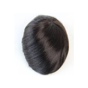 Pelo Remy de alta calidad Topeté 100% pelucas de frente con pegamento de cabello humano indio para hombres listos para usar Sistema de cabello de encaje - Product Image 2