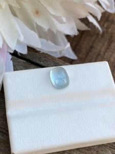 พลอยคาโบชองทรงเบาะพลอยสีฟ้าจากธรรมชาติมีความมันวาวแบบหลวมสำหรับทำเครื่องประดับ2.01กะรัต - Product Image 2