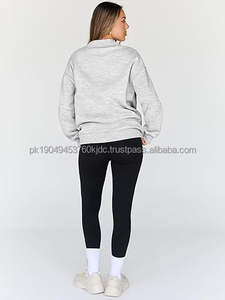 <b>Womens</b>' Hoodies <b>Half</b> <b>Zip</b> Long Sleeve Fleece Crop Pullover <b>Sweatshirts</b> with Pockets Thumb Hole - Product Image 4