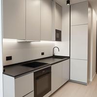 Set Kabinet Dapur Papan Partikel PET Kustom Grosir Pabrik untuk Penggunaan Proyek