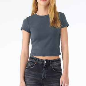 T-shirt streetwear pour homme en coton 100% uni, à manches courtes, avec logo personnalisé imprimé - Fournisseur direct d'usine - Product Image 1