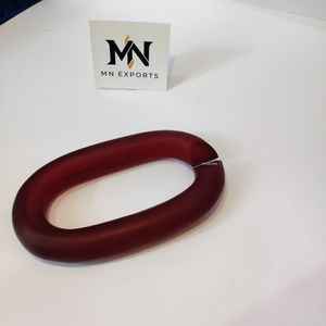 Chaîne murale en résine mate bordeaux, décoration, pièce d'art artisanale - Product Image 6