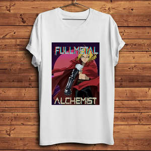 T-shirt de fitness 100 % coton Fullmetal Alchemist Alphonse Elric, motif uni, jersey compressé, modèle imprimé - Product Image 3