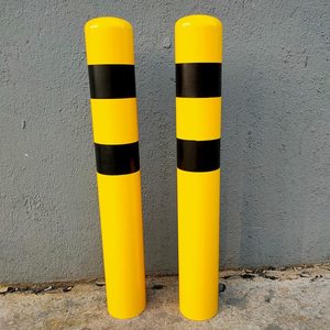 Poteau de signalisation fixe en acier pour parking souterrain, borne de délimitation de zone de propriété, barrière d'isolation de véhicules - Product Image 3