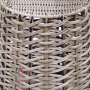 Artex Dong Thap Panier de rangement rond écologique en poly rotin tissé multifonctionnel pour la cuisine et la décoration intérieure - Product Image 6