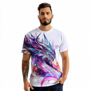 T-shirt de sport pour homme en polyester 100% personnalisé par sublimation, design d'équipe de cricket, col rond, sublimation, t-shirt pour homme - Product Image 4
