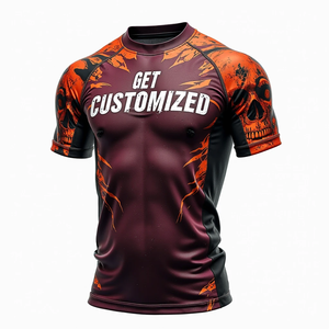 Customized MMA <b>Rash</b> <b>Guard</b> long or short sleeve compression gear designed and moisture control kimono de jiu jitsu - Product Image 4