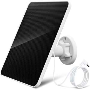 7W-5V <b>Solar</b> Panel <b>Charger</b> with 10ft USB Cable for Ring Camera Spotlight & Stick up Cam Outdoor MPPT Type - Product Image 3