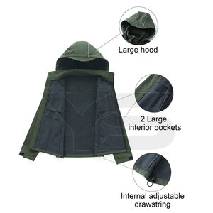 Best Price Men's Softshell <b>Jacket</b> for Winter New Design Stand Collar Hood Zipper Closure Breathable Quick Dry Made Pakistan - Product Image 3