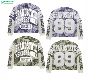 เสื้อยืดแขนยาวสองชั้นแบบยูนิเซ็กซ์ หนานุ่ม ระบายอากาศได้ดี เป็นมิตรกับสิ่งแวดล้อม คอกลม ทรงโอเวอร์ไซส์ - Product Image 5