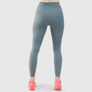 Yager ODM High Rise <b>Leggings</b> Light Blue <b>Flare</b> Sport Style Breathable Mesh XS-XL Ankle Spandex/Nylon Workout Clothing Washed - Product Image 2
