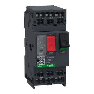 Interruttore Magnetotermico SCHNEIDER ELECTRIC TeSys GV2 3P 1.6-2.5 A con Terminali a Molla, Modello GV2ME073 - Product Image 1