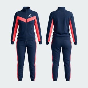 Conjunto Deportivo de Mujer, Corte Ajustado, Cierre de Cremallera de un Cuarto, Transpirable, con Capucha y Estampado Sólido, Informal, para Invierno - Product Image 2