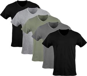 Camiseta Deportiva de Corte Regular para Hombre, de Secado Rápido, Antiolor y que Absorbe la Humedad Talla Grande, Poliéster/Algodón - Product Image 1
