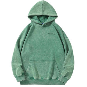 Sudadera con capucha corta informal con lavado ácido para mujer, jersey de manga larga con cordón, Tops recortados con capucha, sudaderas básicas de talla grande, novedad de 2025 - Product Image 1
