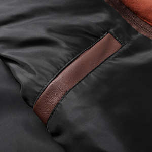 Hommes à la mode fermetures à glissière manches détachables veste de moto veste en cuir PU - Product Image 4