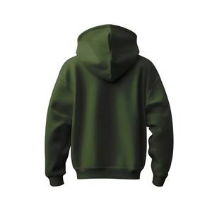 เสื้อฮู้ดดี้ผู้ชายทรงโอเวอร์ไซส์ ผ้าฝ้าย 100% พิมพ์ลายโลโก้แบบนูน ปี 2025 สำหรับฤดูหนาว เนื้อผ้าหนา แห้งเร็ว ระบายอากาศดี มีซิป สีพื้น - Product Image 2