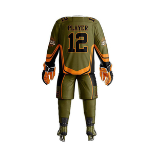 Uniforme de hockey sur glace 100% polyester de haute qualité, ensembles sur mesure avec étirement dans les quatre sens et séchage rapide pour l'équipe à prix raisonnable - Product Image 6