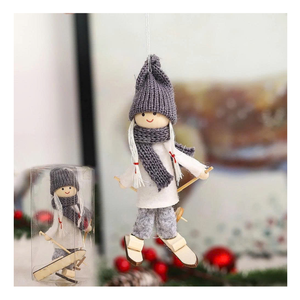 Árbol de Navidad Decoración colgante Santa Muñeco de nieve Reno Oso Mini adornos Decoración colgante de Navidad para fiesta y regalo - Product Image 4