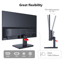 Monitor LED de 21.5 Pulgadas para Computadora, 1920x1080 FHD, 75Hz, Panel IPS TFT, Pantalla para Oficina y Hogar