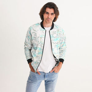 Veste bomber unisexe à sublimation très vendue, col montant, à capuche, coupe-vent, respirante, tendance, impression intégrale, vêtement d'extérieur décontracté et confortable - Product Image 6