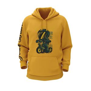 OEM Sweat à capuche pour hommes 100% coton respirant français éponge luxe qualité manches longues imprimé sweats à capuche thermiques surdimensionnés - Product Image 5