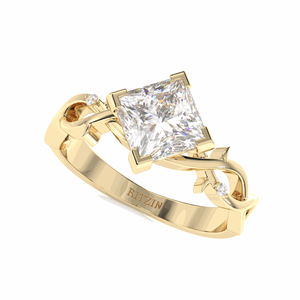 Anillo de compromiso de diamante princesa de 1,00 CT para mujer - Product Image 1