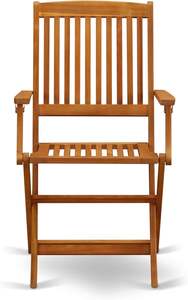 Ensemble de table à manger pliante de qualité supérieure OEM/ODM en bois d'acacia avec 4 chaises pour patio, jardin et mobilier de restaurant - Product Image 3