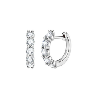 Pendientes de gota de moissanita de Plata de Ley 925 VVS joyería fina diamante para mujer pendientes de aro finos al por mayor de moda para Unisex - Product Image 2