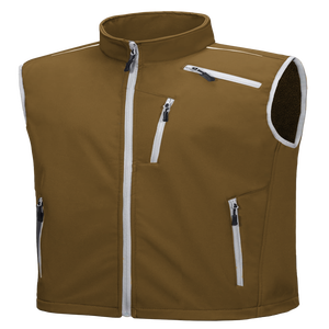 Veste sans manches à col montant personnalisée avec logo, coupe ajustée, séchage rapide, écologique, respirante, pour les sports de plein air - Product Image 1