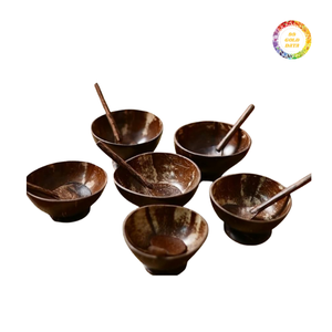 Tazón de Cáscara de Coco, Estructura Sólida, Diseño Ligero, Borde Liso, Ideal para el Hogar, Cocina, Restaurante y Suministro al por Mayor - Product Image 2