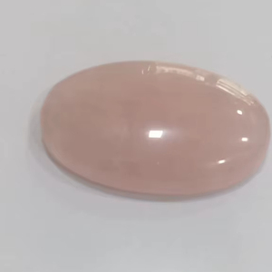 หินโรสควอตซ์ธรรมชาติทรงรี ขัดเงา หินโรสควอตซ์ขัดเงา คริสตัลโรสควอตซ์ หินโรสควอตซ์สำหรับวางมือ - Product Image 1