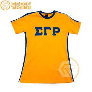 Vente en gros de t-shirt Sigma Gamma Rho pour femmes vêtements de sororité jersey de coton t-shirt respirant de haute qualité vêtements grecs pour femmes - Product Image 6