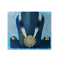 Collier à breloques en laiton artificiel coloré pour femmes, accessoire de bijoux de mariage fabriqué à la main d'excellente qualité