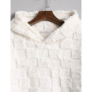 New Arrival Customized <b>Sherpa</b> Fluffy Fleece <b>Hoodie</b> Sweatshirts Heavyweight Thick Fur Pullover <b>Men's</b> Hoodies & Sweatshirts - Product Image 2