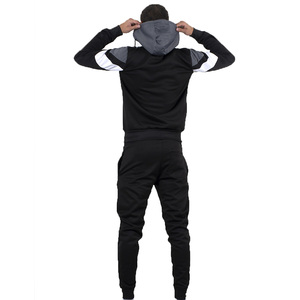 Vente en gros Survêtements pour garçons Sweat à capuche de travail à fermeture éclair avec pantalon confortable Survêtements deux pièces pour jogging pour adultes - Product Image 4