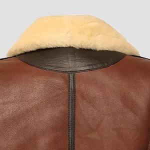 Nueva chaqueta de cuero cómoda para hombre hecha a medida con tamaño de color y forro de tela transpirable y larga para el invierno - Product Image 6