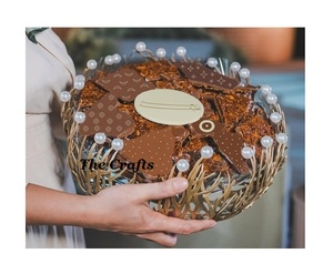 Cuenco de chocolate de la mejor calidad en hierro dorado, vajilla para fiesta de boda, cuenco para servir a los precios más baratos - Product Image 1