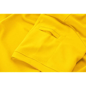 Polo de Manga Corta Amarillo para Hombre, Color Sólido, Estilo Casual, Tejido Oxford, Corte Regular - Product Image 5