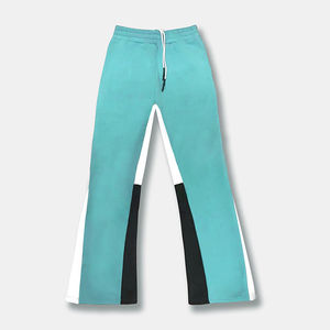 New Arrival Custom <b>Men</b> Loose Stacked Splash Paint Track <b>Baggy</b> Flare Sweat Pants <b>Joggers</b> Bootcut Flared Sweatpants - Product Image 2